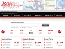 Tablet Screenshot of joohost.com